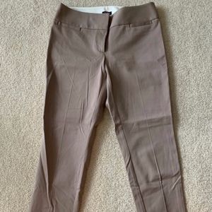 LOFT Taupe Tapered Leg Pants